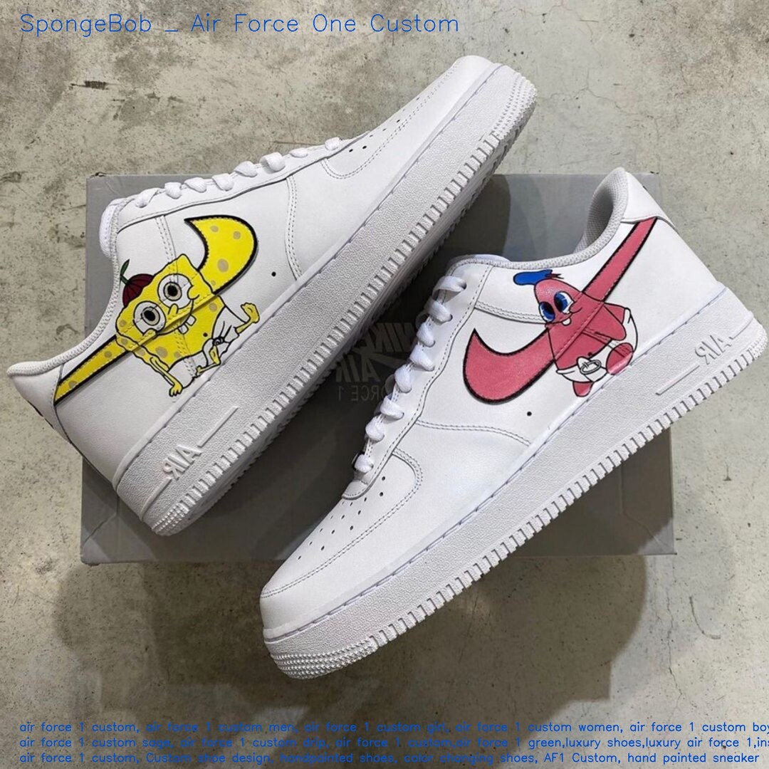 custom spongebob air force ones