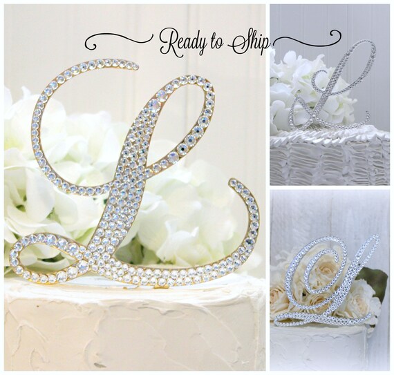 l wedding cake toppers