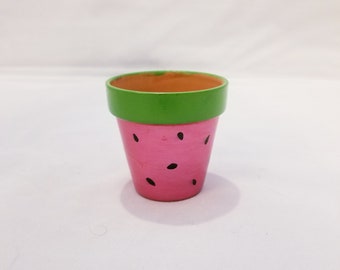 Watermelon Terra Cotta Pot