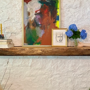 Original Abstract Painting, Garden, Nature, Colorful Art, Acrylic Painting, Housewarming Gift, Art Collectible, Unique Wall Decor, Framed