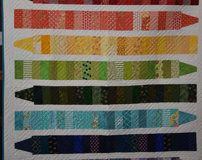 Color Me Quilt, Crayons, Blue, Red, Green, Aqua, Purple, Lavender ...
