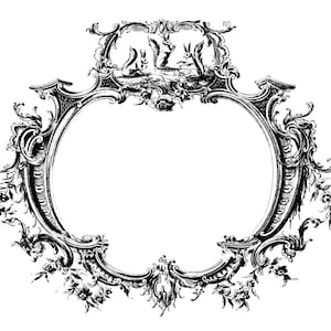 Vintage inkt plaat eekhoorn filigraan handelaar kaart Frame illustraties