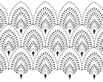 Art Deco gothic arches repeatable pattern