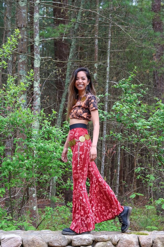 burnt orange bell bottoms