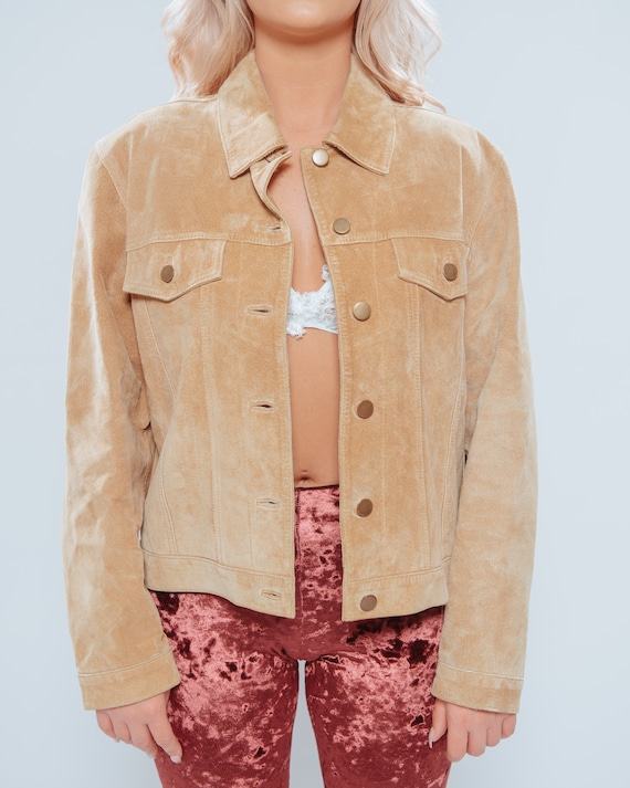 Suede button up jacket Clearance