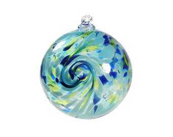 Friendship Balls, Glass Ornament, Large Handmade Ornament, Glass Ornament, Handblown Glass Ornament