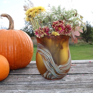 Glass Vase - &quot;Root Vase&quot;  Handblown Glass, Flower Vase, Functional Art, Handblown Glass, Handmade Glass, Luxury Vase, Blown Vase