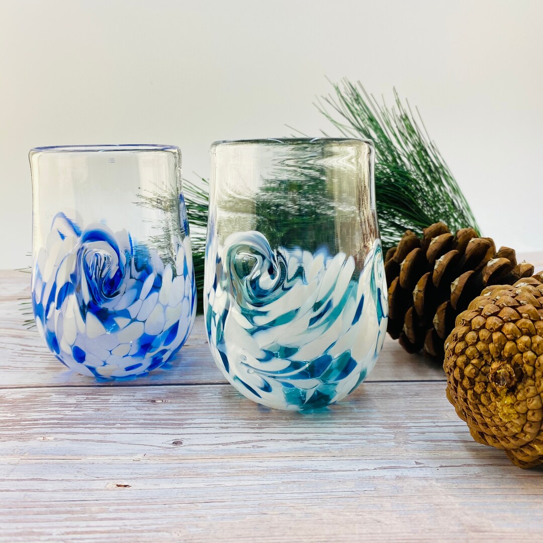 Glass Hand Blown, Wine Glass, Water Glass, New Glass, Handblown Glass