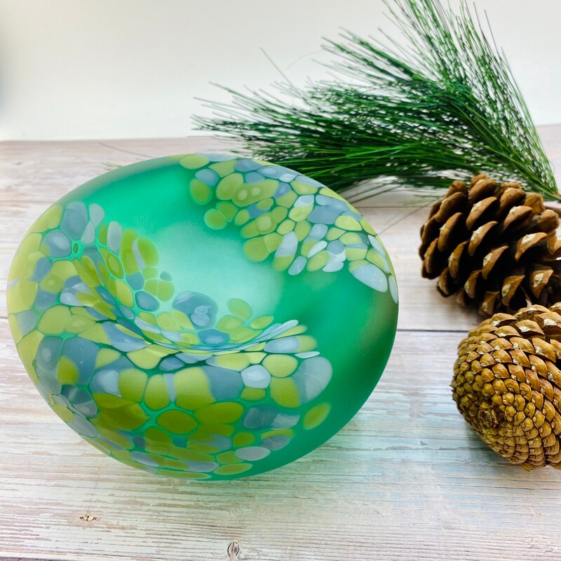 Decorative Glass Bowl - Etsy