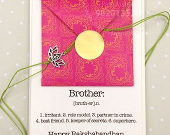 Rakhi with a card, indianfestival,rakshbandhan,brothersandsisters,