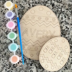 Easter DIY Paint Kit, Basket Stuffer, Personalized Easter Egg