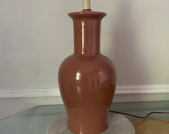 Lámparas altas vintage de cerámica de terracota con forma de tarro de jengibre, sin pantalla