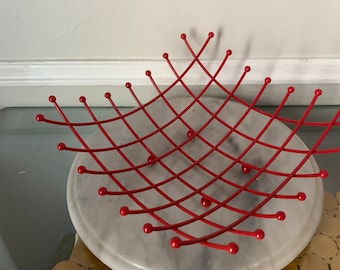 Retro Red Wire Fruit Baset