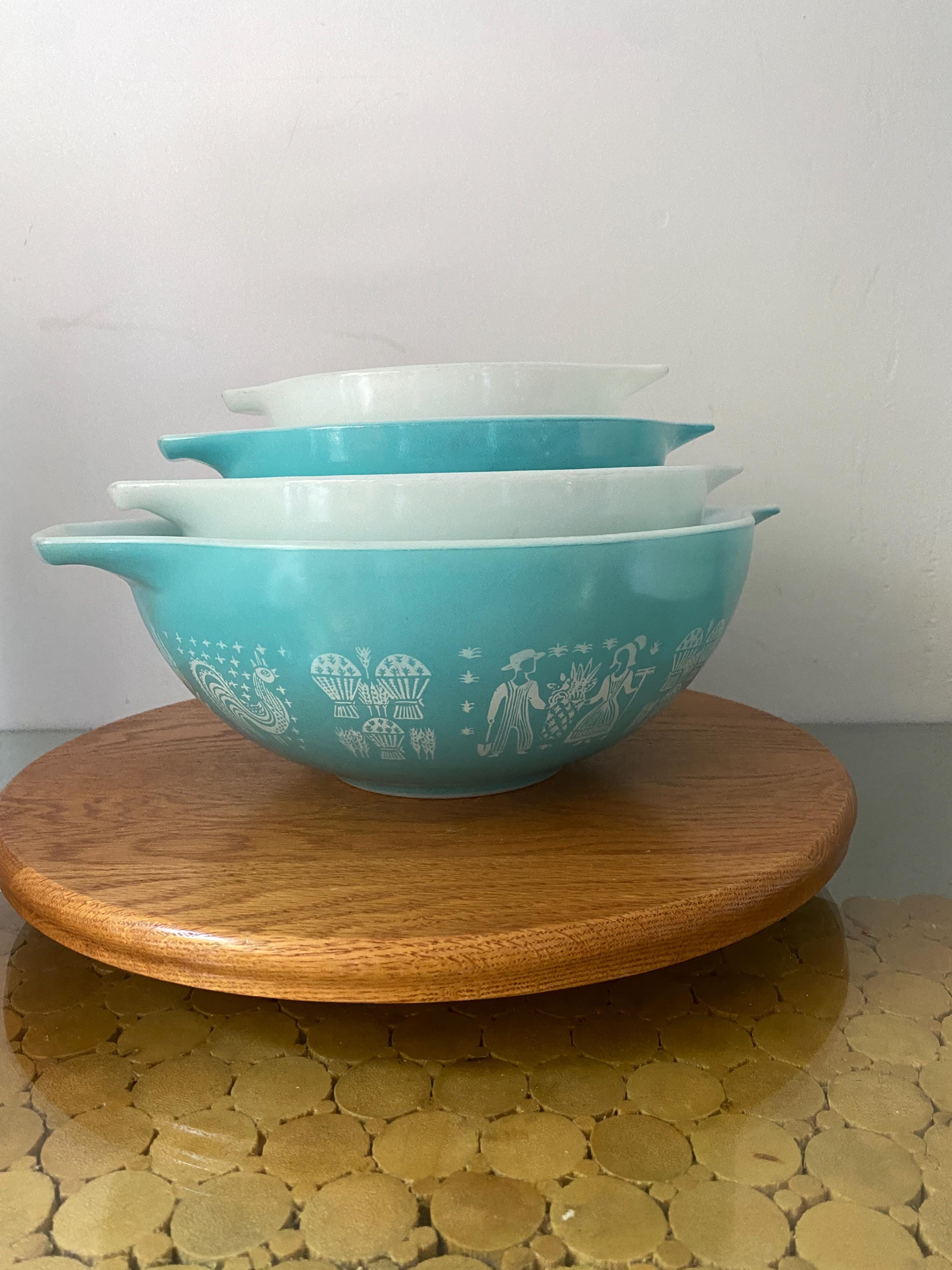 Vintage Pyrex Set of 4 Butterprint Cinderella Nesting Bowls - Etsy