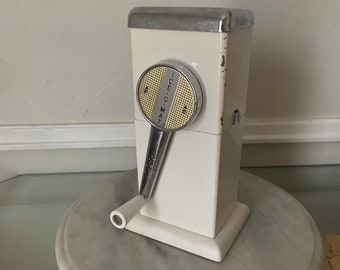 Vintage Ice-O-Matic Ice Crusher Hand Crank Wall Mounted Metal Retro