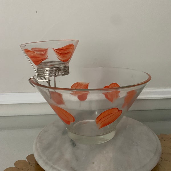 Orange Chip and Dip Set Etsy