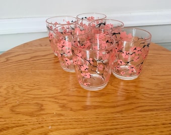 ヴィンテージ 桜ジュースグラス 6個セット - Etsy 日本