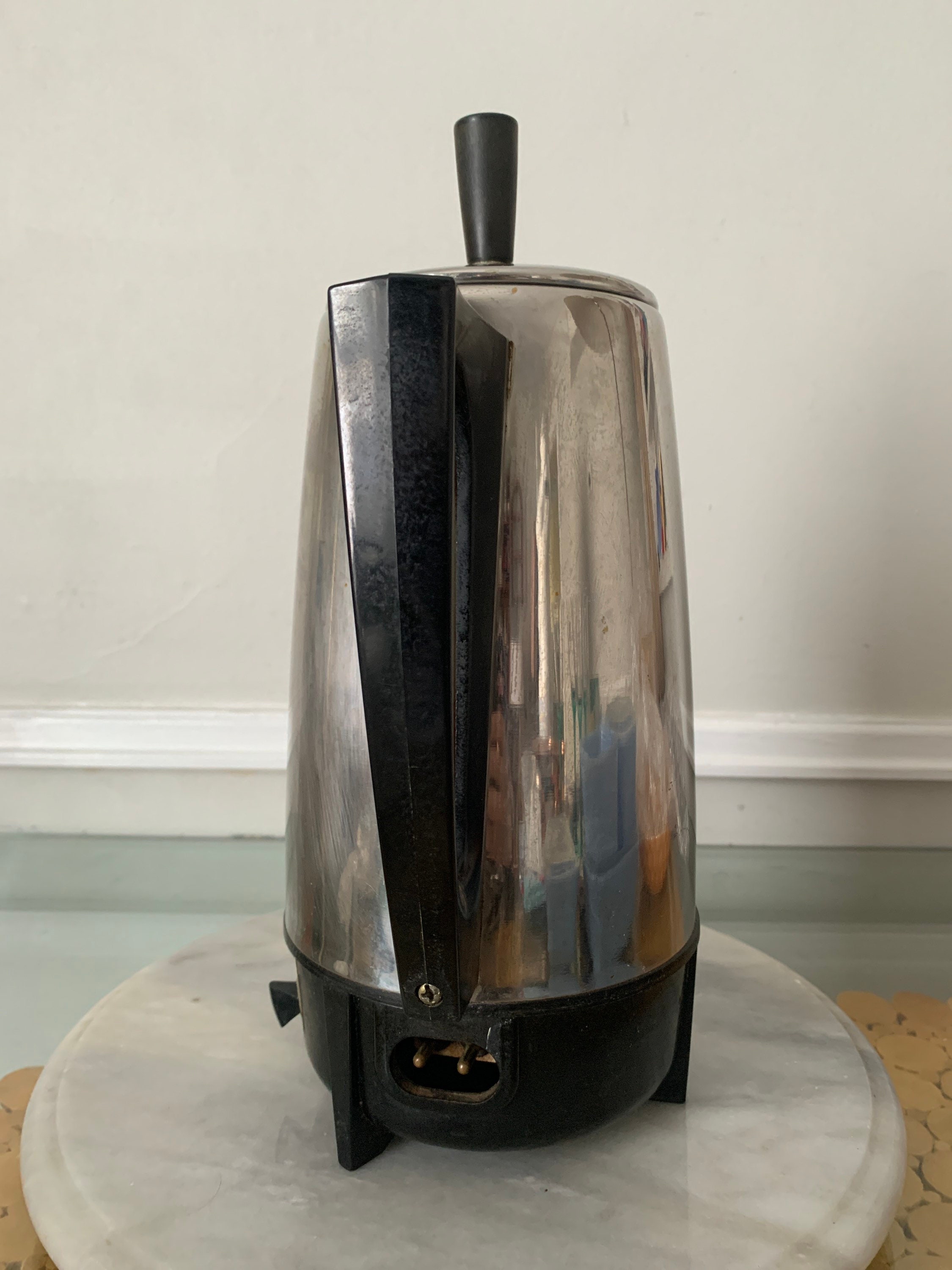 MCM Regal Electric Chrome Percolator 10 Cup Coffee Pot 