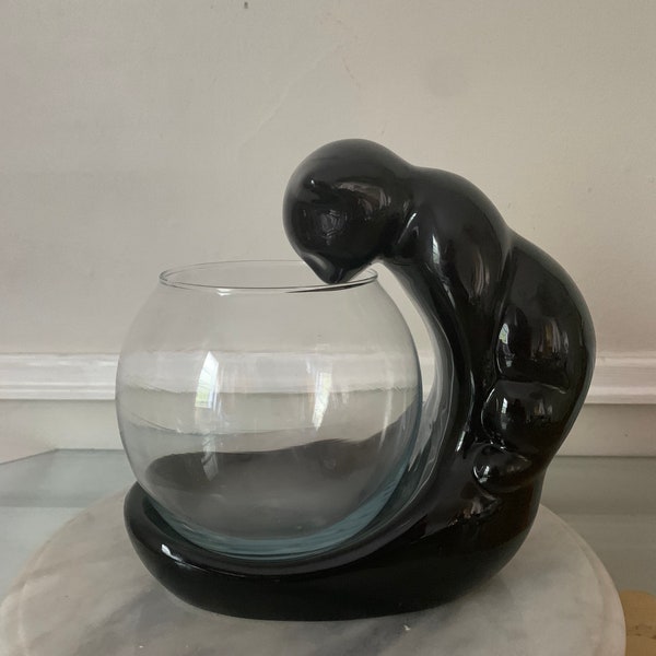 Cat and Fish Bowl Etsy