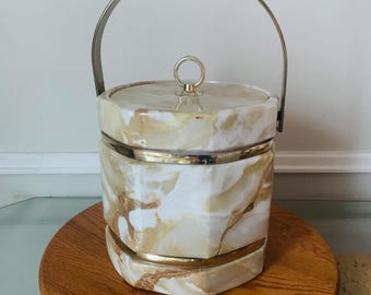 Balde de gelo de vinil com efeito pedra artificial MCM de 8 lados