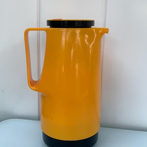 Vintage Dr. Zimmermann Yellow Coffee Carafe Thermos Busse Design W. Germany