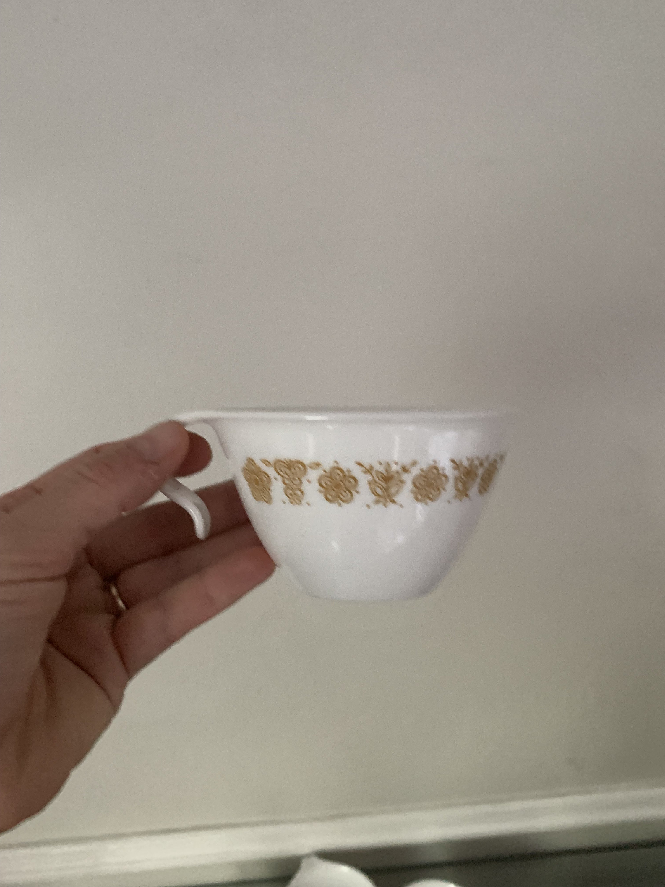 レトロ コレル|コーニング ゴールデンバタフライ マグカップ 7個セット