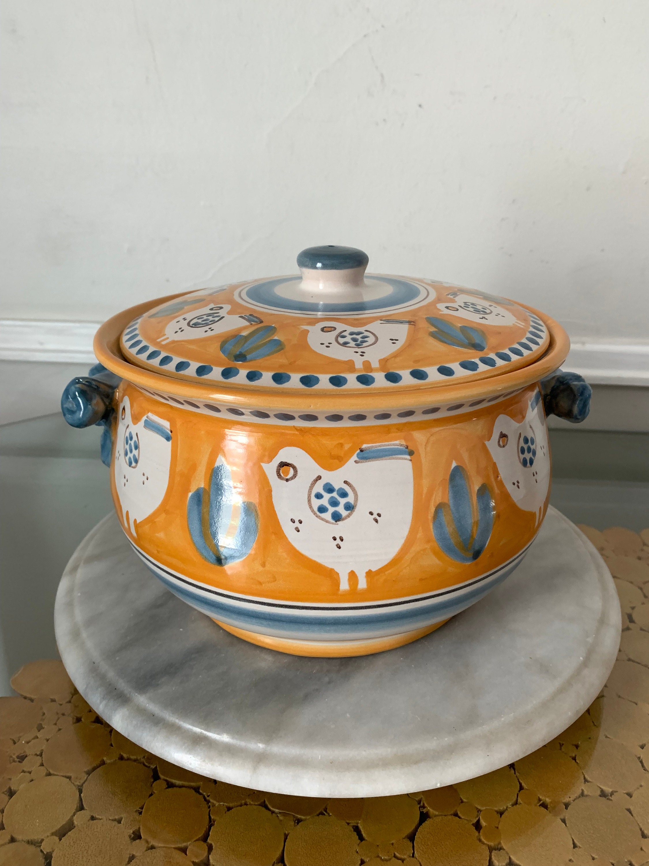 イタリア伝統工芸SOLIMENE手描きボウル イタリア伝統工芸SOLIMENE手描きボウル