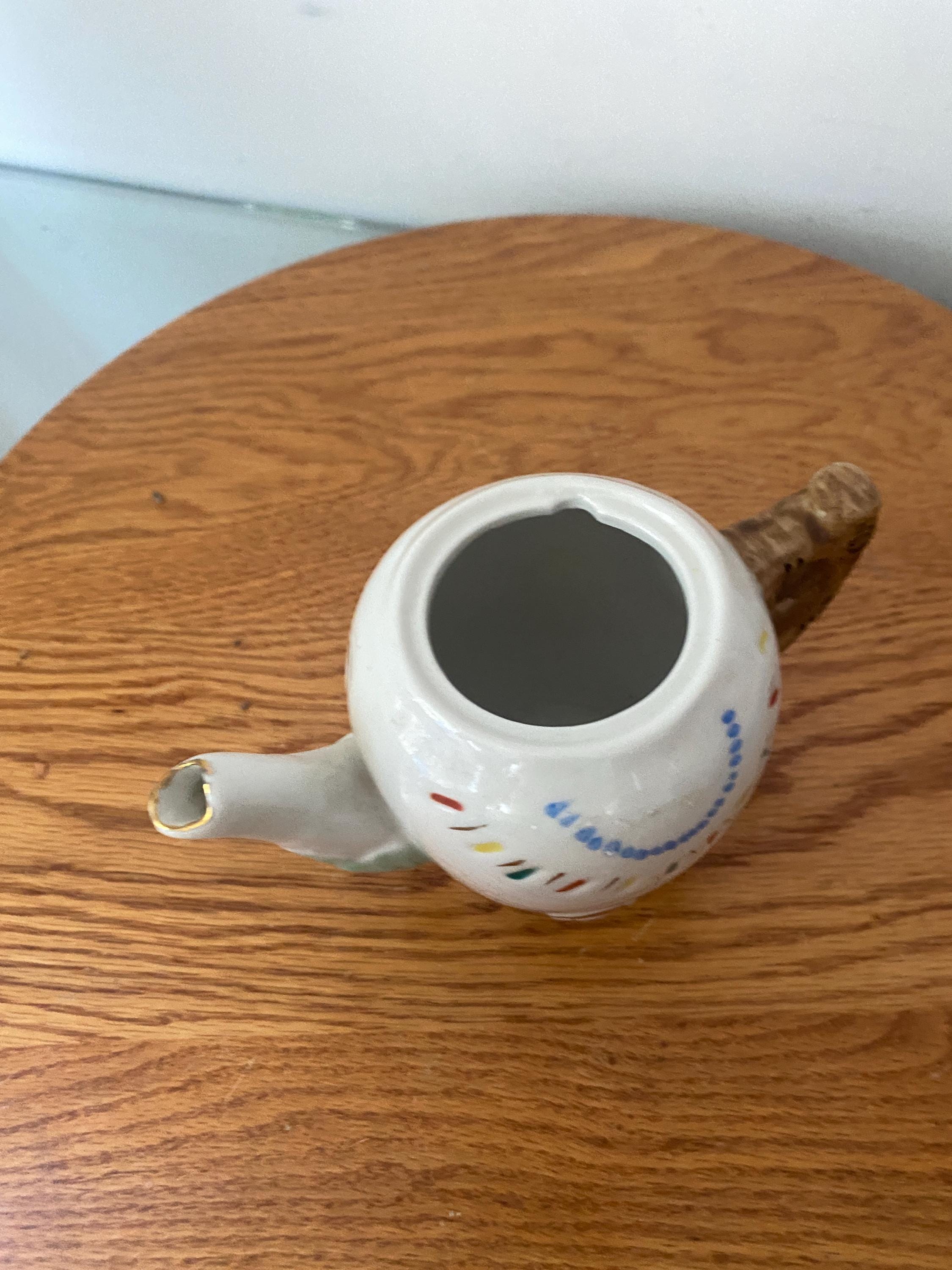 日本製ヴィンテージの小さな陶器製フクロウティーポット - Etsy 日本