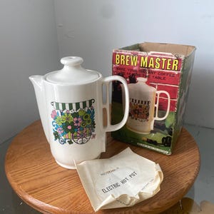 Vintage Electric Brew Master elektrische hete pot in originele doos