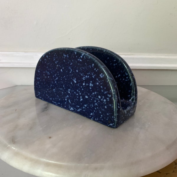 Blue and White Ceramic Napkin Holder Etsy