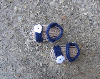 Crochet PATTERN - Alpine Baby Sandals - 3 sizes