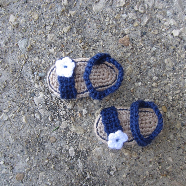 Crochet PATTERN - Alpine Baby Sandals - 3 sizes