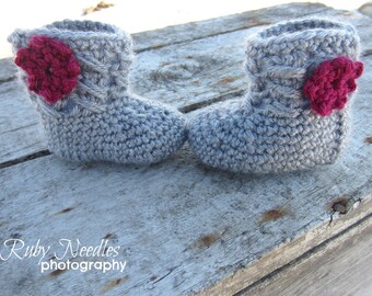 CROCHET Pattern - Jessica Boot - 3 sizes