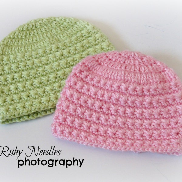 Starry Hats - CROCHET PATTERN Girls| Boys| Stars| Infant| Cute| Gift| Shower| Newborn| Hats| Child