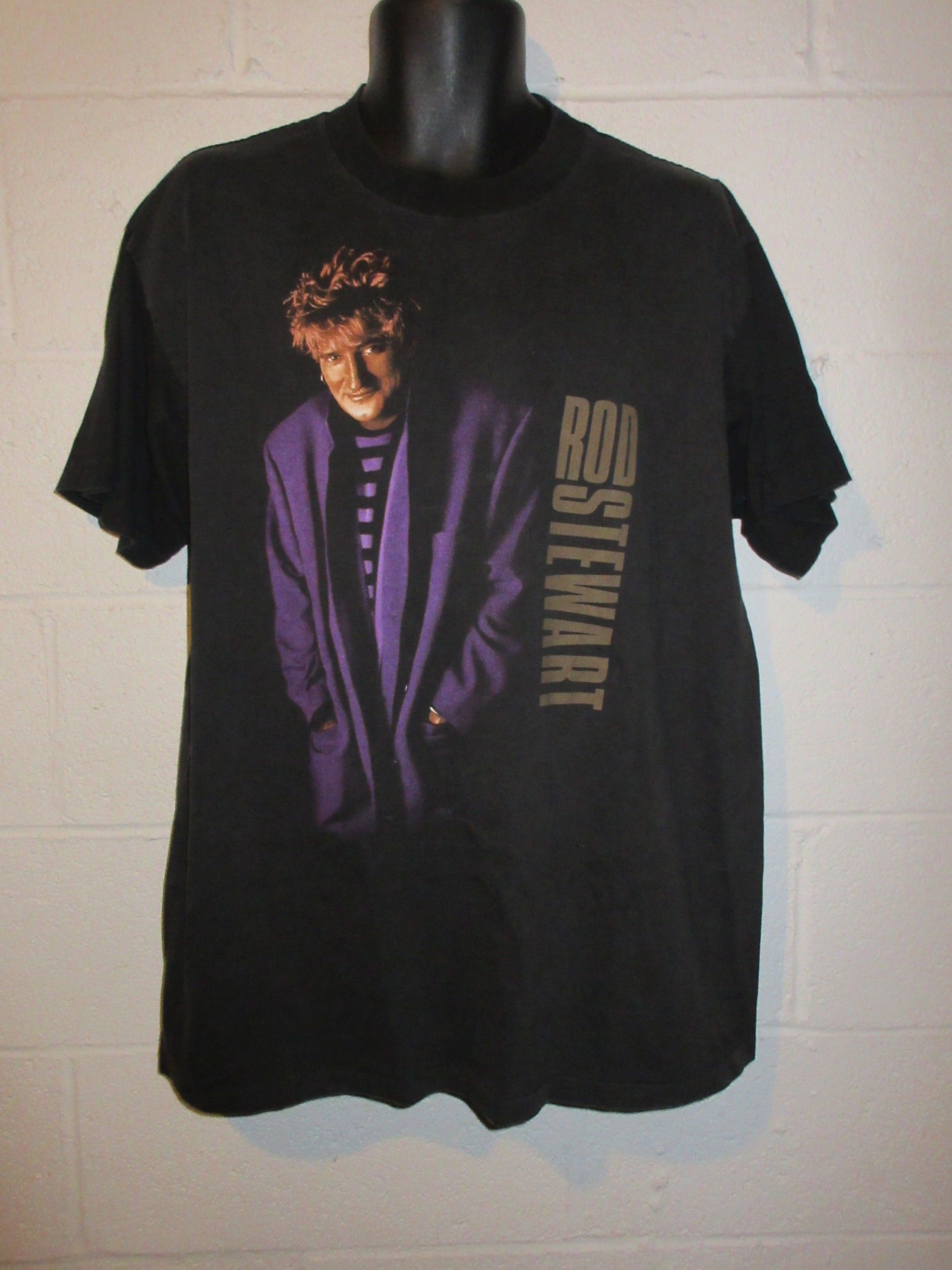 Vintage 90s Winterland Rod Stewart Live Tour T-Shirt