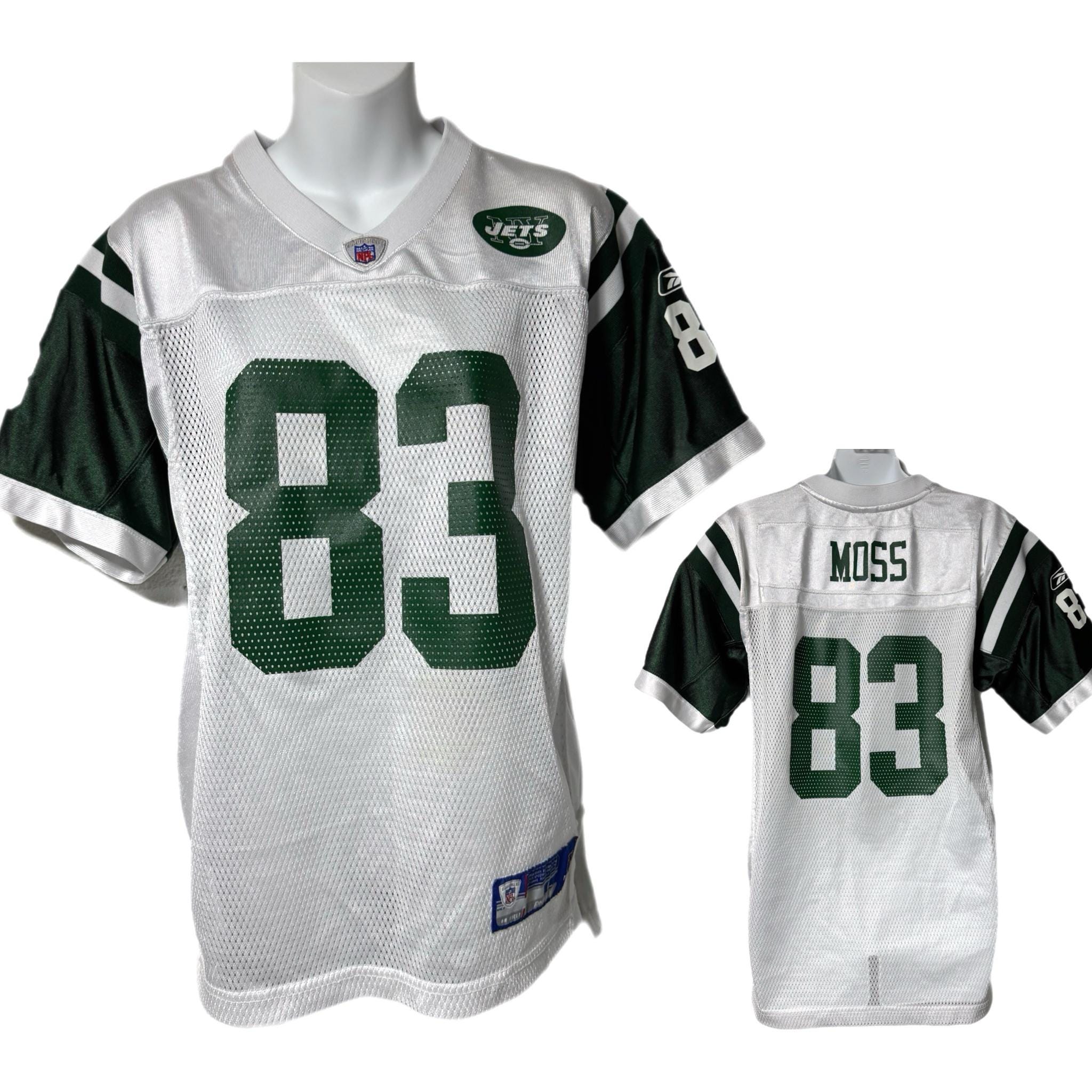 NY New York Jets Reebok White Santana Moss #83 Football Jersey