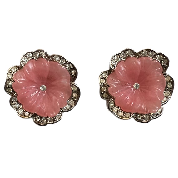 KJL Kenneth Jay Lane Avon Pink Perfect Pansy Clip… - image 2