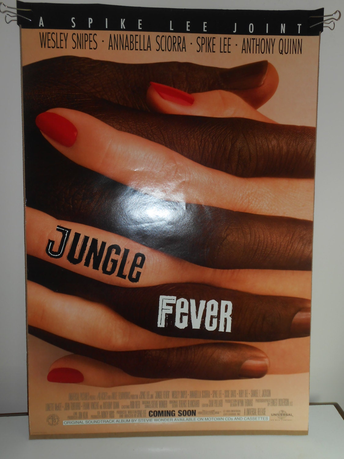 Jungle Fever 1991 Original 2 Sided Movie Poster Wesley Etsy