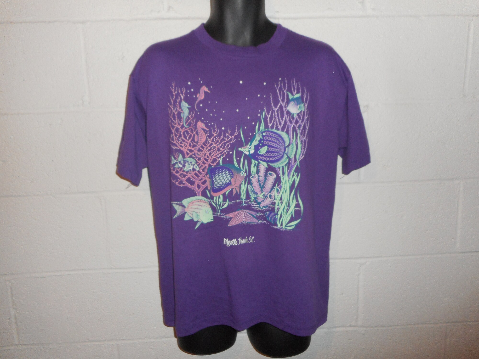 Vintage 90s Fish Myrtle Beach South Carolina T-Shirt