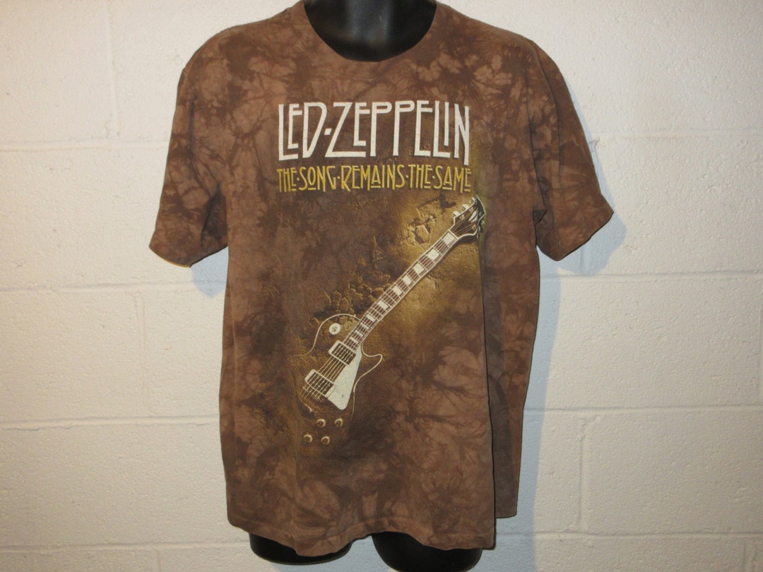 Vintage 90s Liquid Blue Led Zeppelin the Song Remains the Same Tie Dye Tshirt L Etsy Denmark