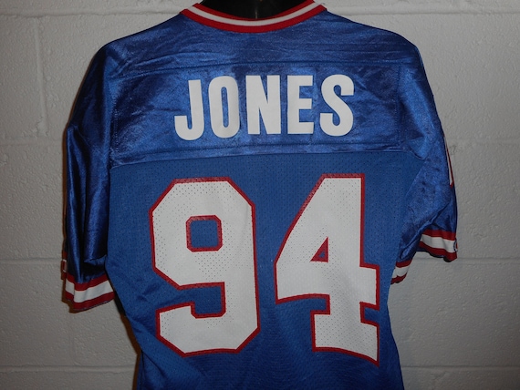 Vintage Champion 94 Cedric Jones New York Giants Jersey 40 
