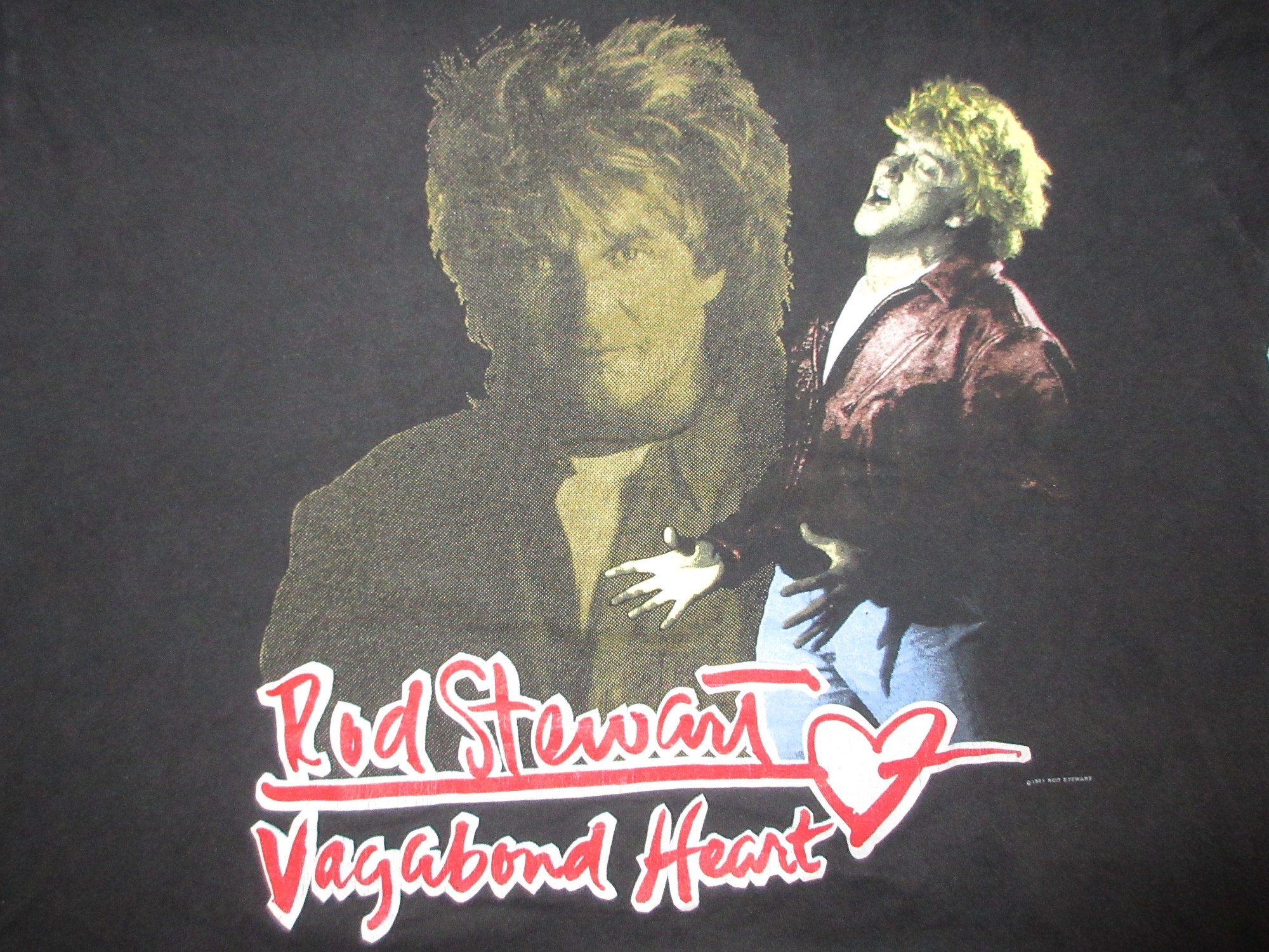 Vintage 90s Rod Stewart Vagabond Heart Tour T-Shirt