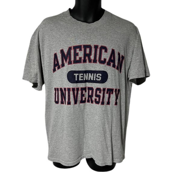 Vintage Champion American University Tennis Tee T… - image 1