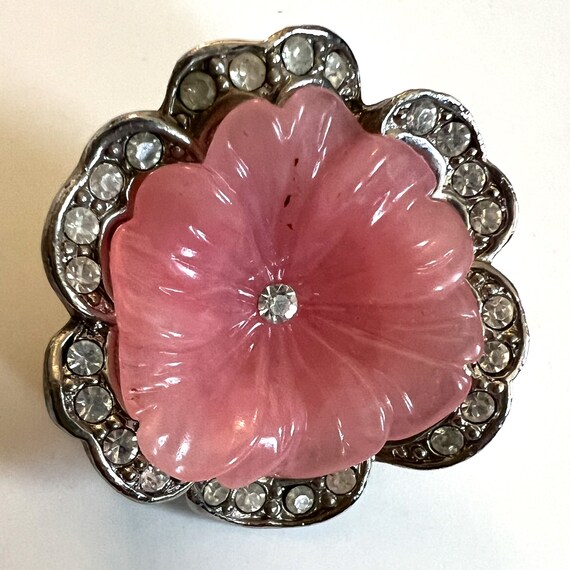 KJL Kenneth Jay Lane Avon Pink Perfect Pansy Clip… - image 5