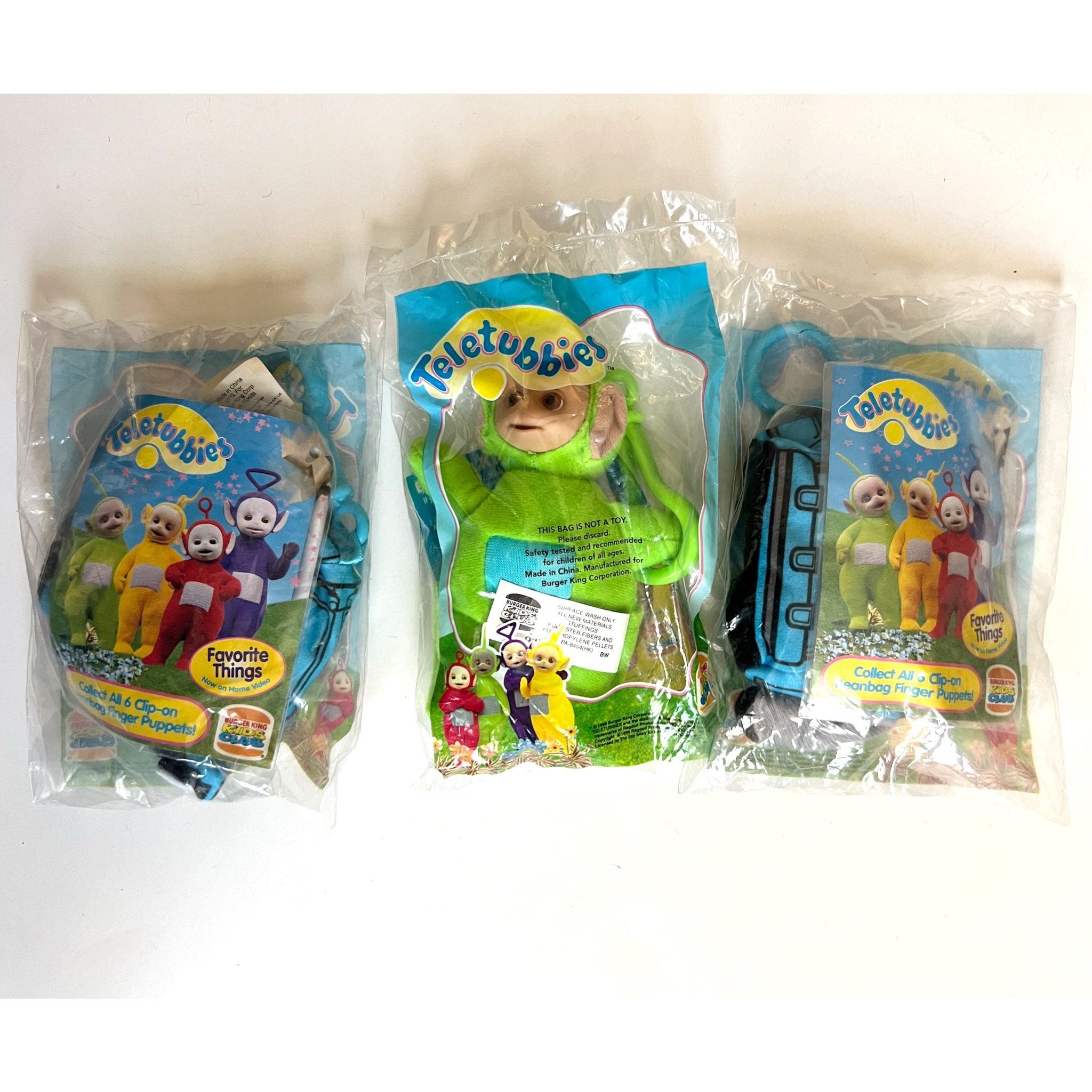 Lot of Teletubbies Burger King Kids Club Happy Meal Toys Sealed