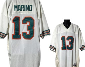 Camiseta retro de Dan Marino de los Miami Dolphins de Mitchell & Ness, talla 56, con costuras, de la NFL. LEER