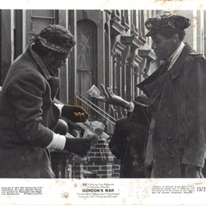 Gordons Krieg Paul Winfield Ossie David 1973 8 x 10 Foto-Lobby-Karte Blaxploitation