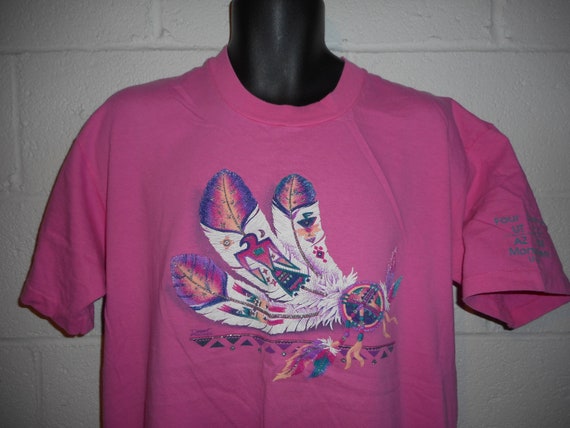 Vintage 90s 1993 Four Corners Monument Native American T-Shirt XL