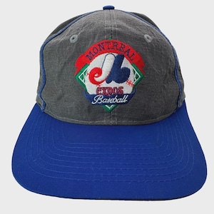 Vintage 80s 90s Montreal Expos Snapback Cap Hat