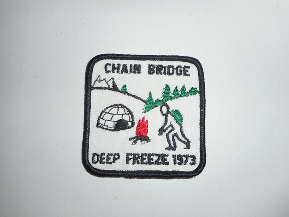 Vintage 70s Boy Scout BSA Chain Bridge Deep Freez… - image 2